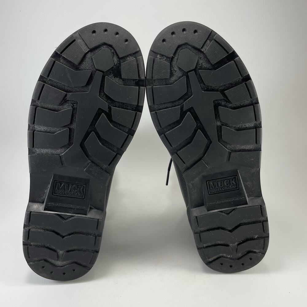 Muck Boots All Cast Lace Up Duck Boot Black Waterproof Neoprene Mens Size 11 - Picture 8 of 13